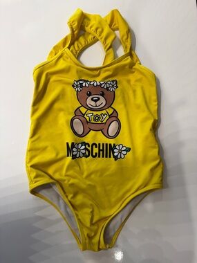 Moschino Yellow Teddy One-Piece Swimsuit